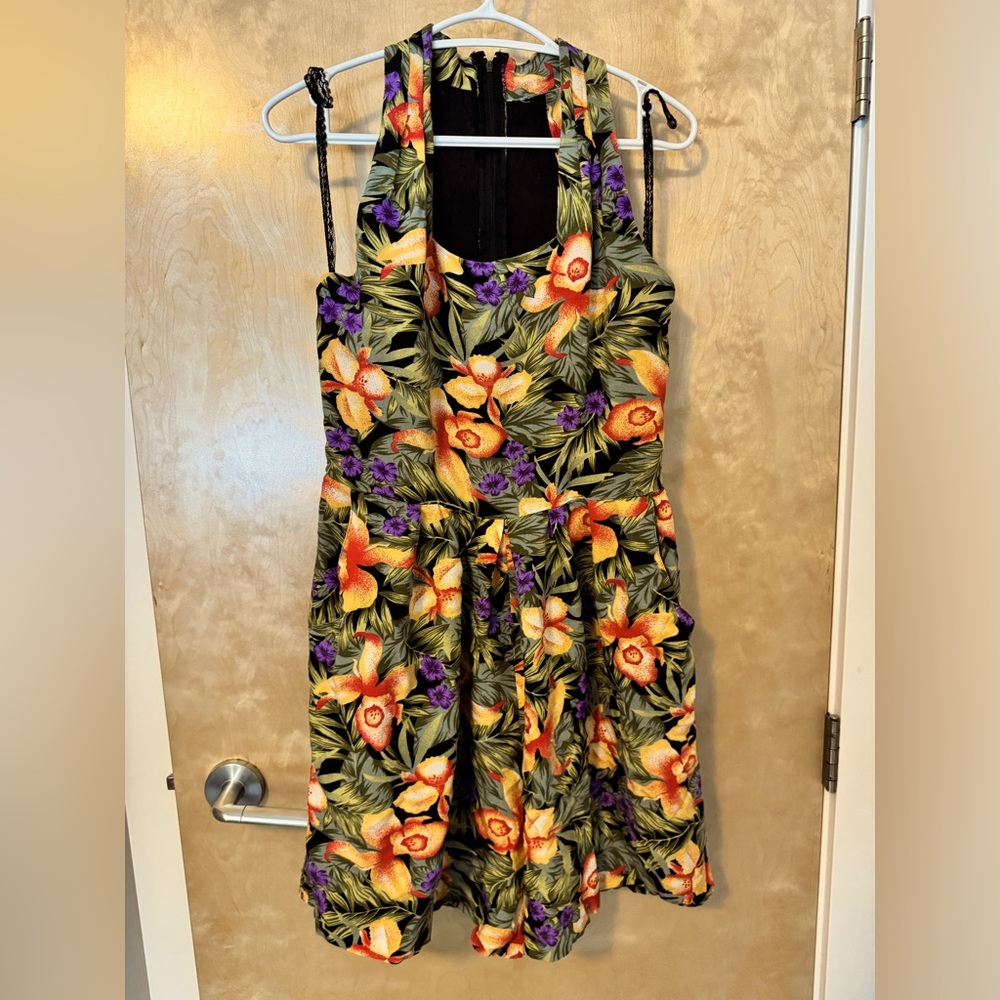 Vintage Hawaiian floral romper